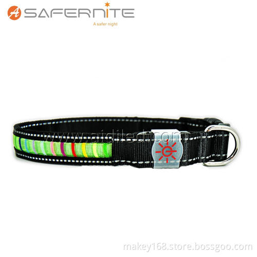 Green Light Up Led Dog Collar